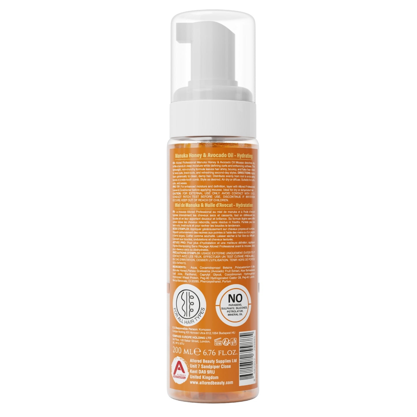 Manuka Honey w/Avocado Oil Foaming Mousse 200ml