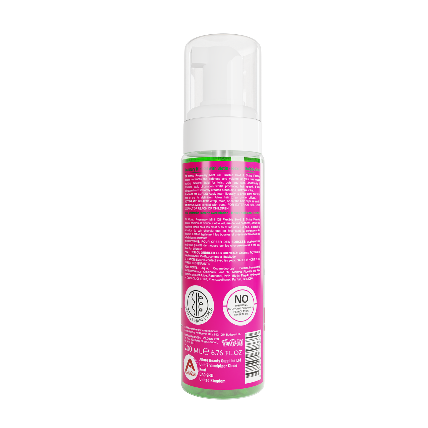 Rosemary Mint Oil Foaming Mousse 200ml