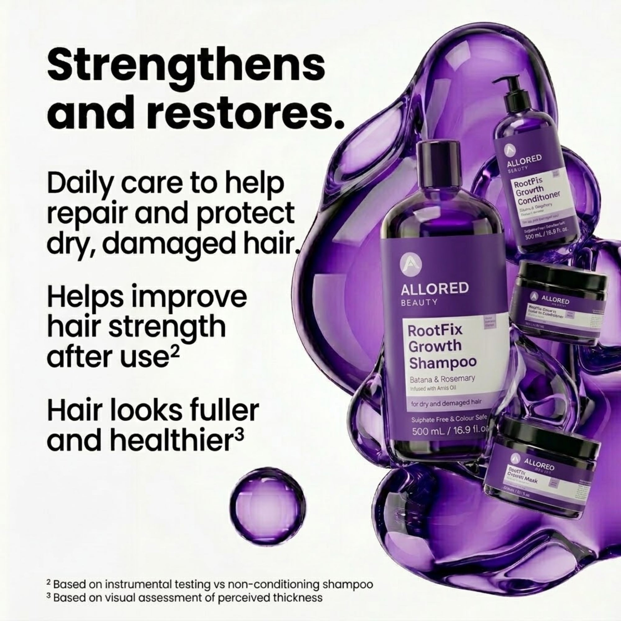 RootFix Growth Leave In Conditioner with Batana Rosemary and Amla Oils 500ml