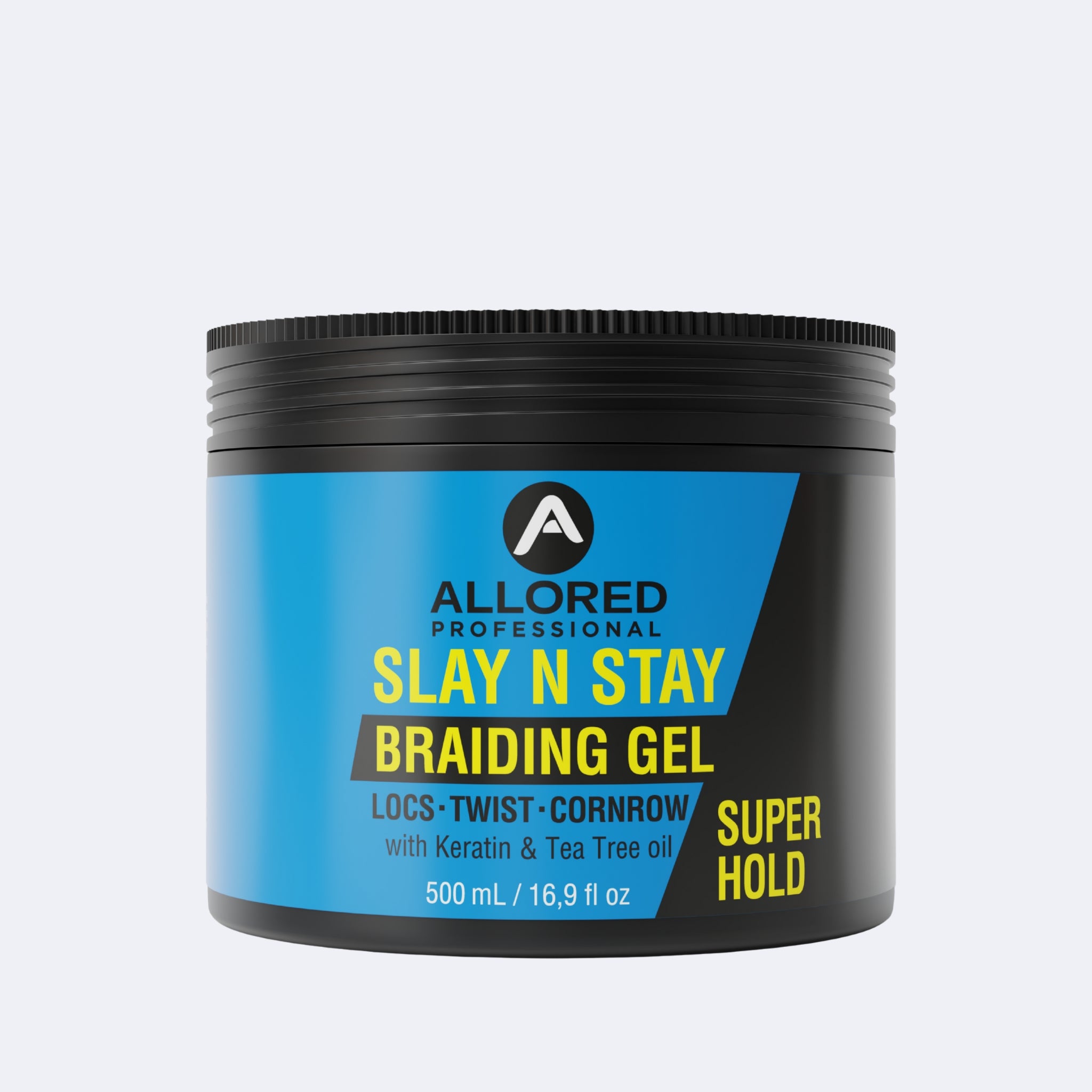 Slay N Stay Braiding Gel Super Hold with Keratin & Tea Tree Oil 500ml