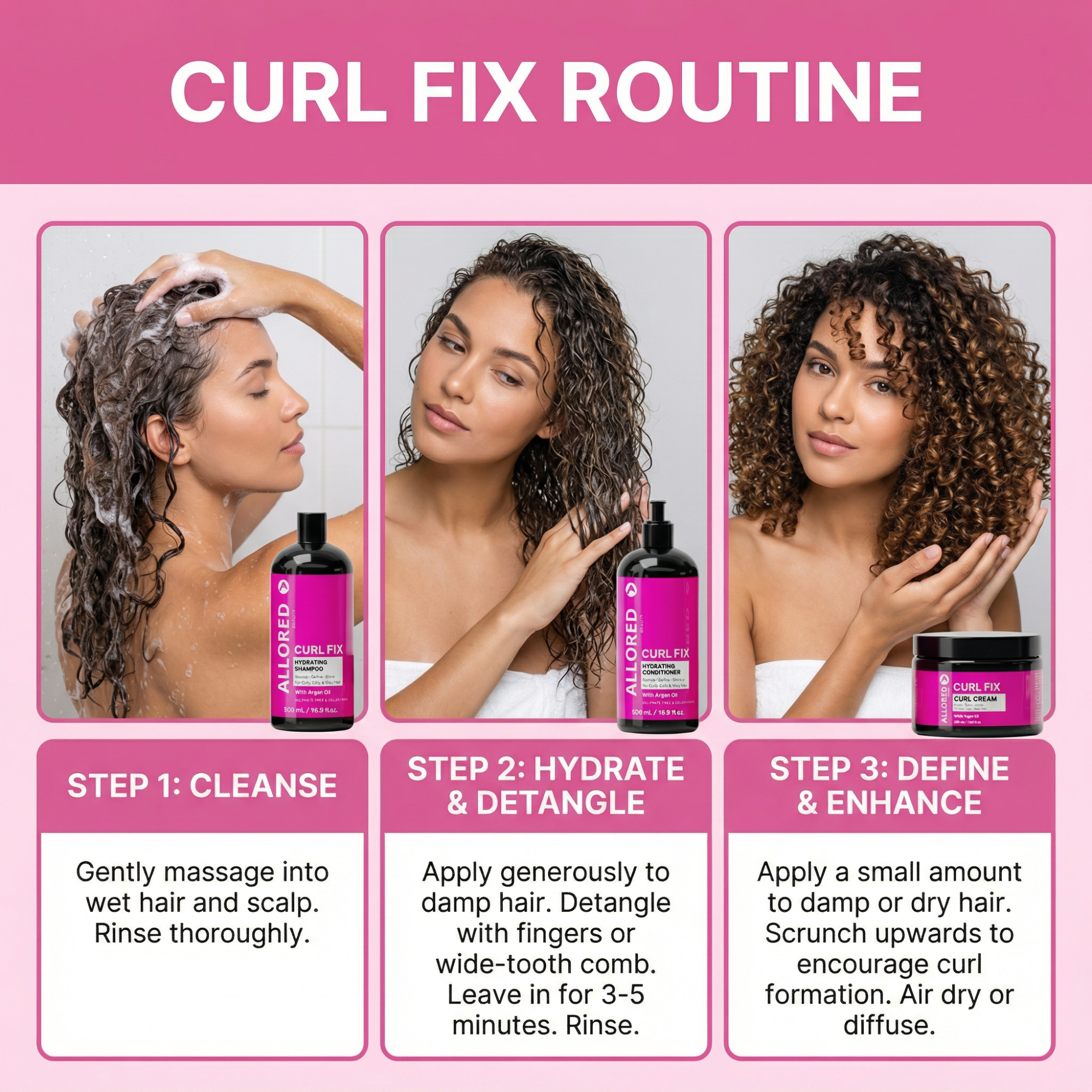Curlfix Hydrating Shampoo with Argan Oil 500ml