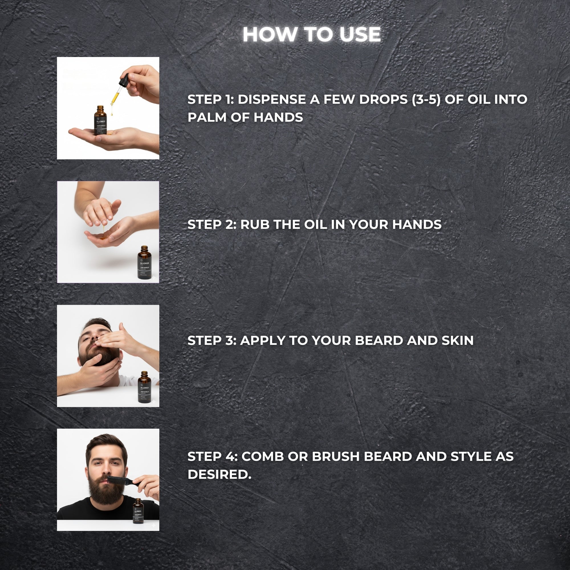 Oud Vanille Beard Oil with Argan & Castor Oil 50ml