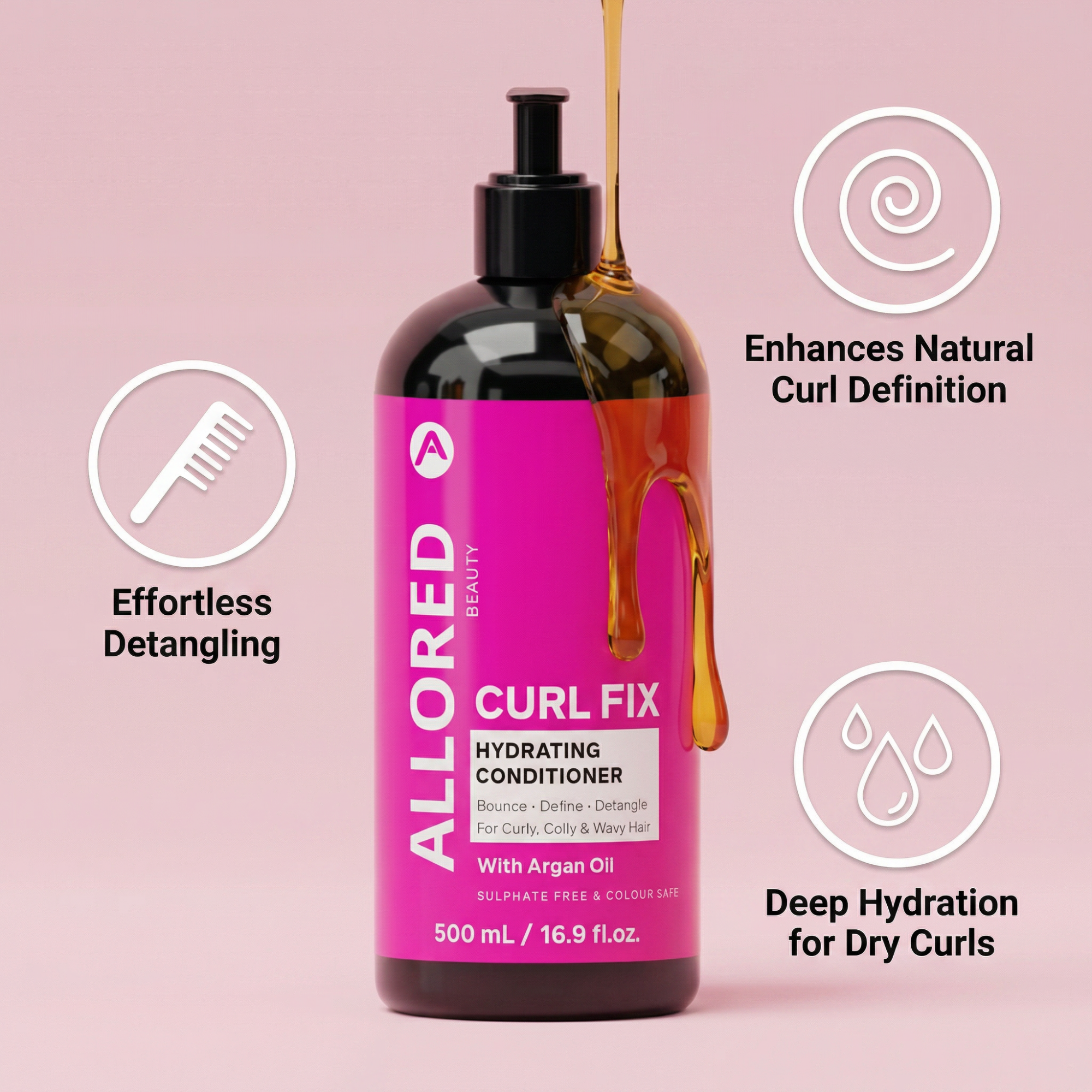 Curlfix Hydrating Conditioner with Argan Oil 500ml