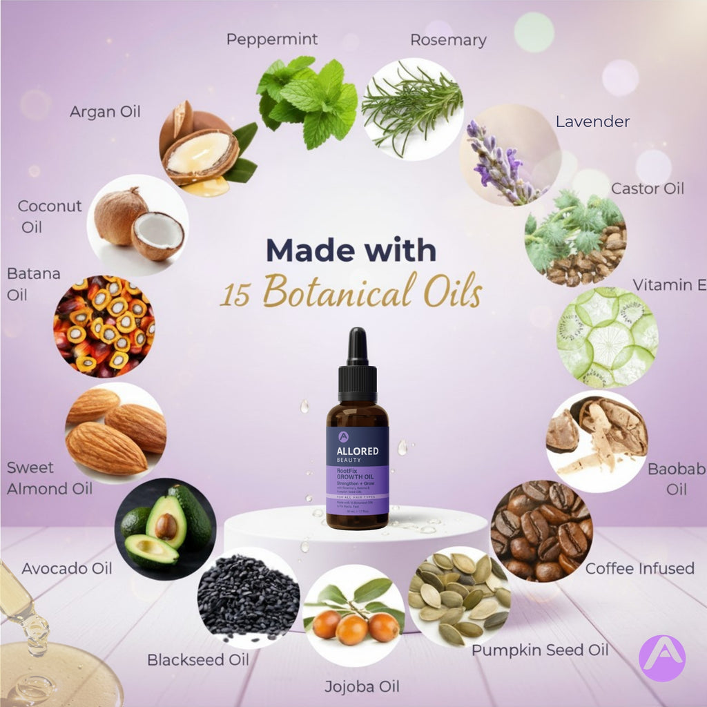 RootFix Growth Oil with Batana & Rosemary - 15 Botanical Oils 50ml