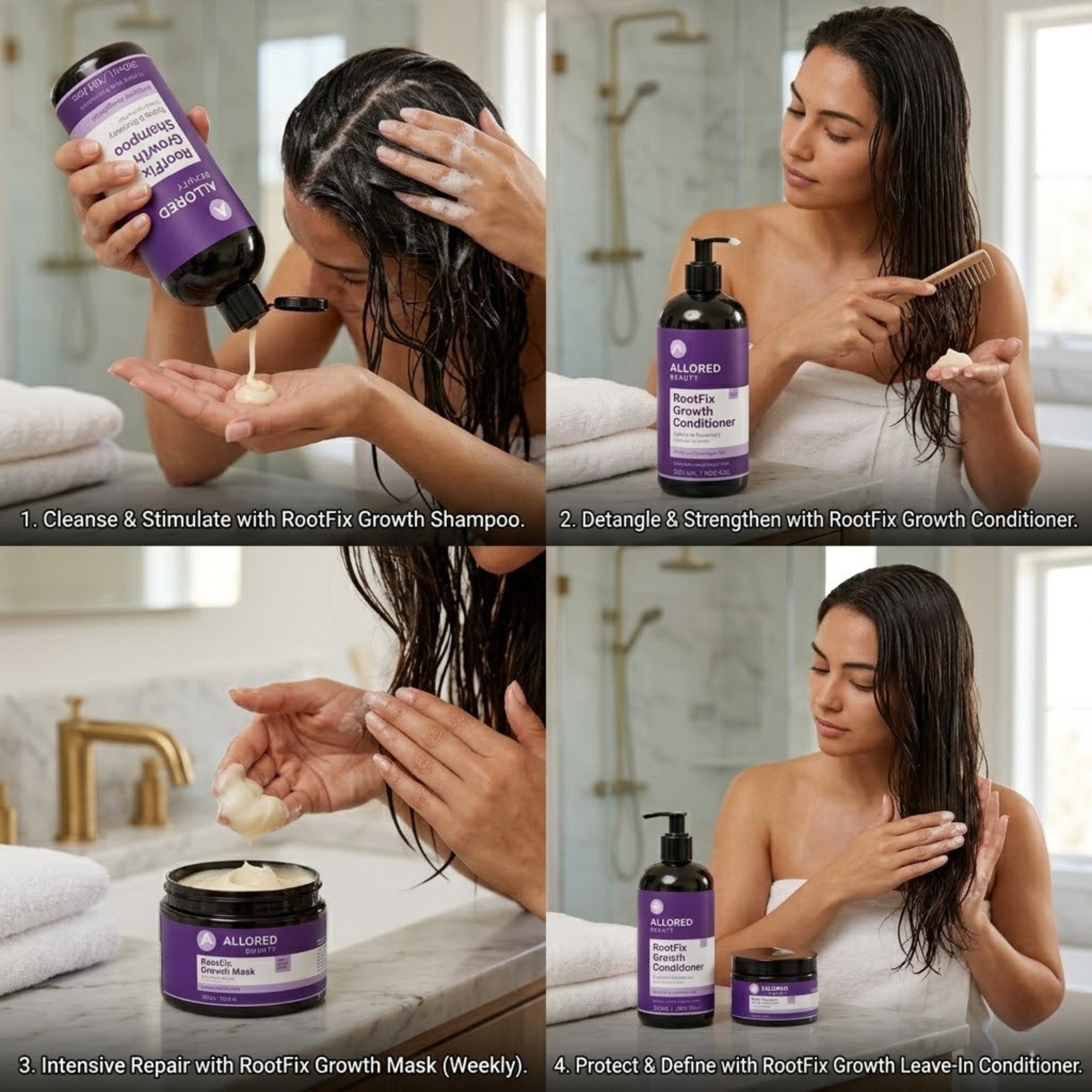 RootFix Growth Leave In Conditioner with Batana Rosemary and Amla Oils 500ml