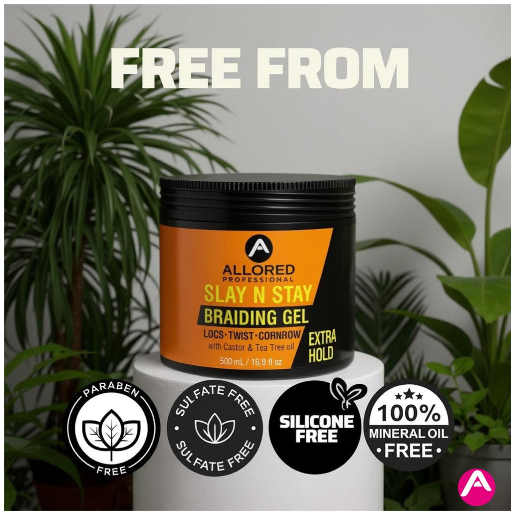 Slay N Stay Braiding Gel Extra Hold with Castor & Tea Tree Oil 500ml