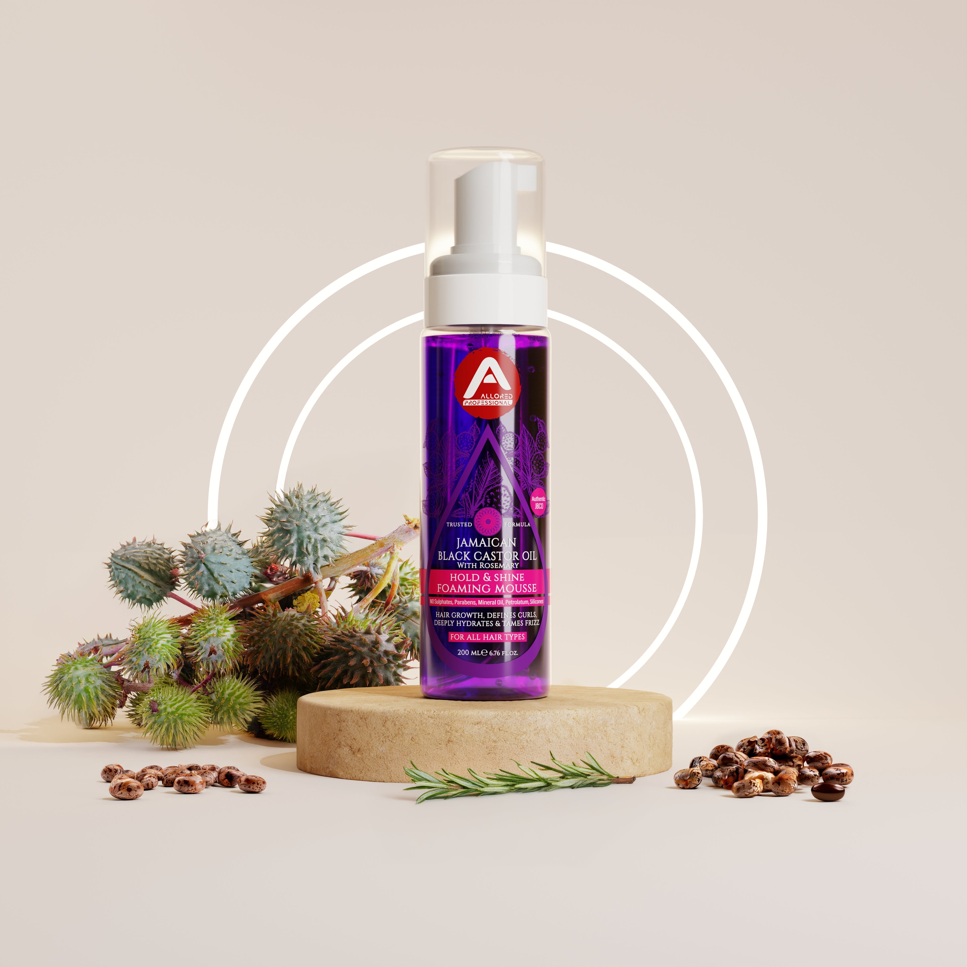 Jamaican Black Castor Oil w/ Rosemary Foaming Mousse 200ml