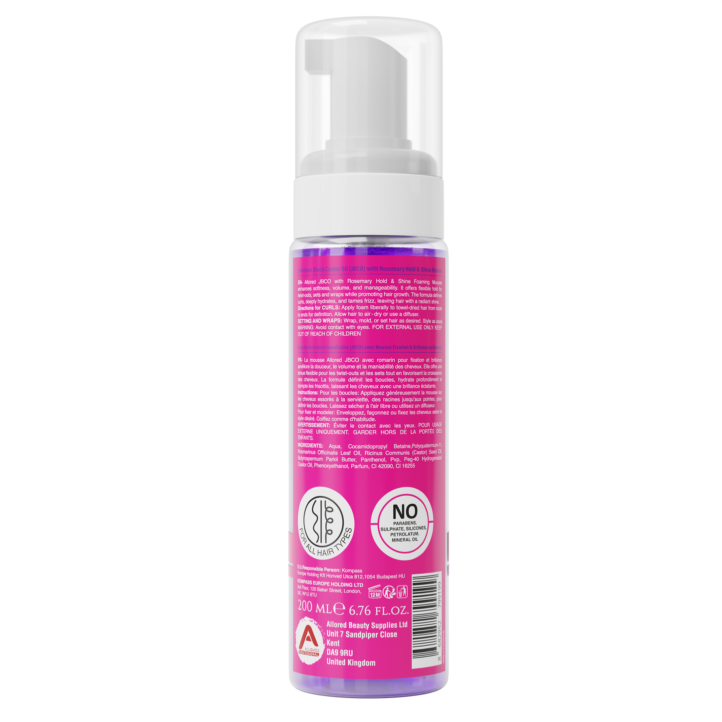 Jamaican Black Castor Oil w/ Rosemary Foaming Mousse 200ml