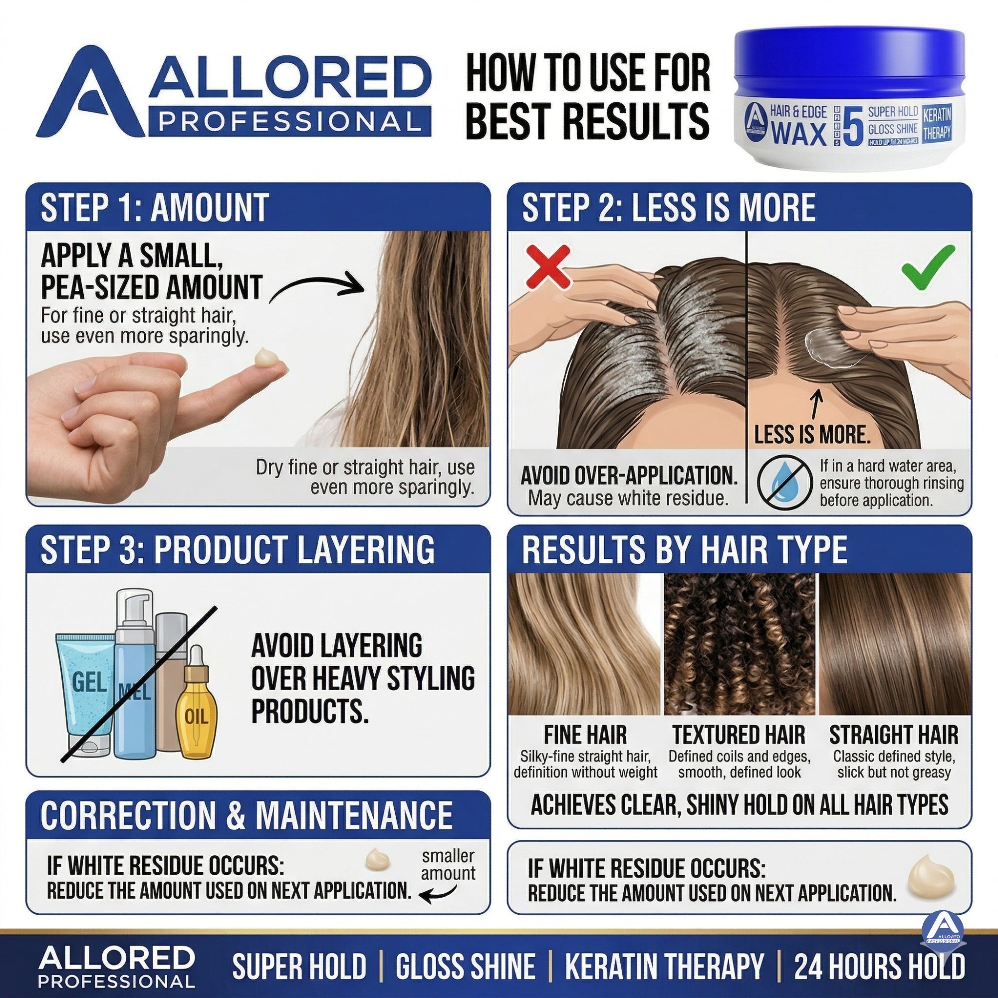 Keratin Therapy Hair & Edge Wax 150ml